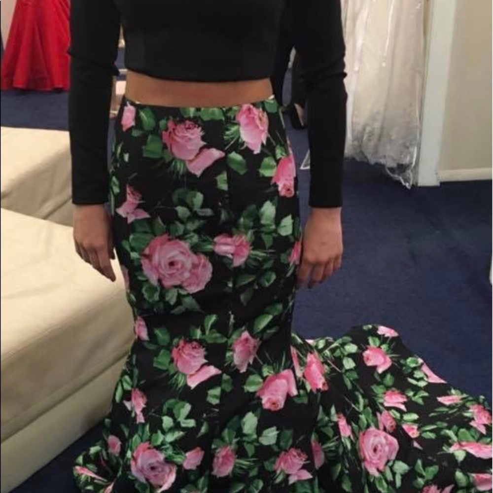 Two piece prom dress
